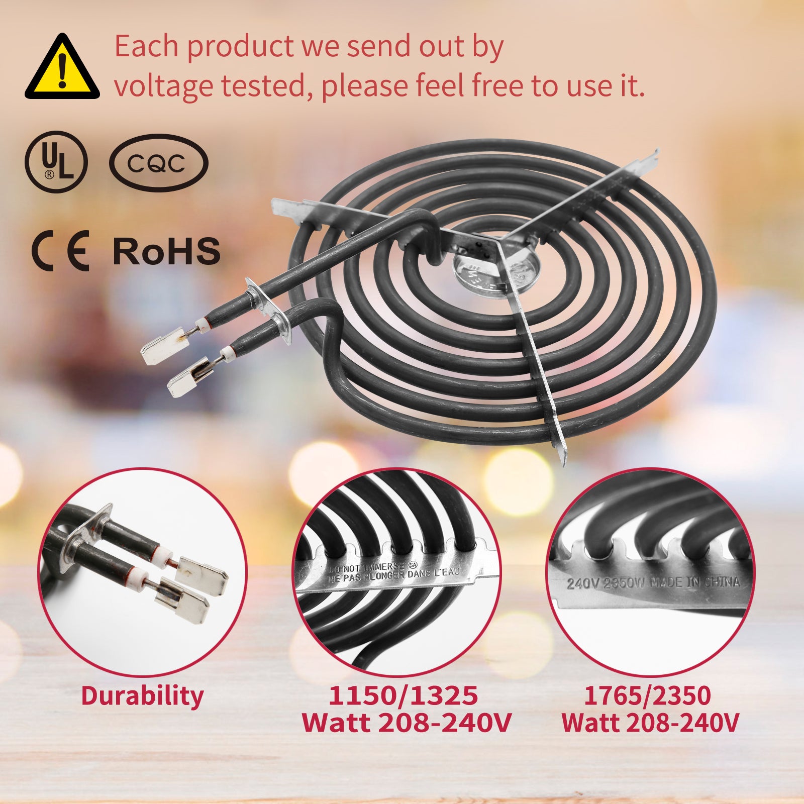 Stove Burner Element Unit Set and GE Drip Pans, Perfectly Fit WB30M1 & WB30M2 -Replacement for GE Hotpoint Stove Top