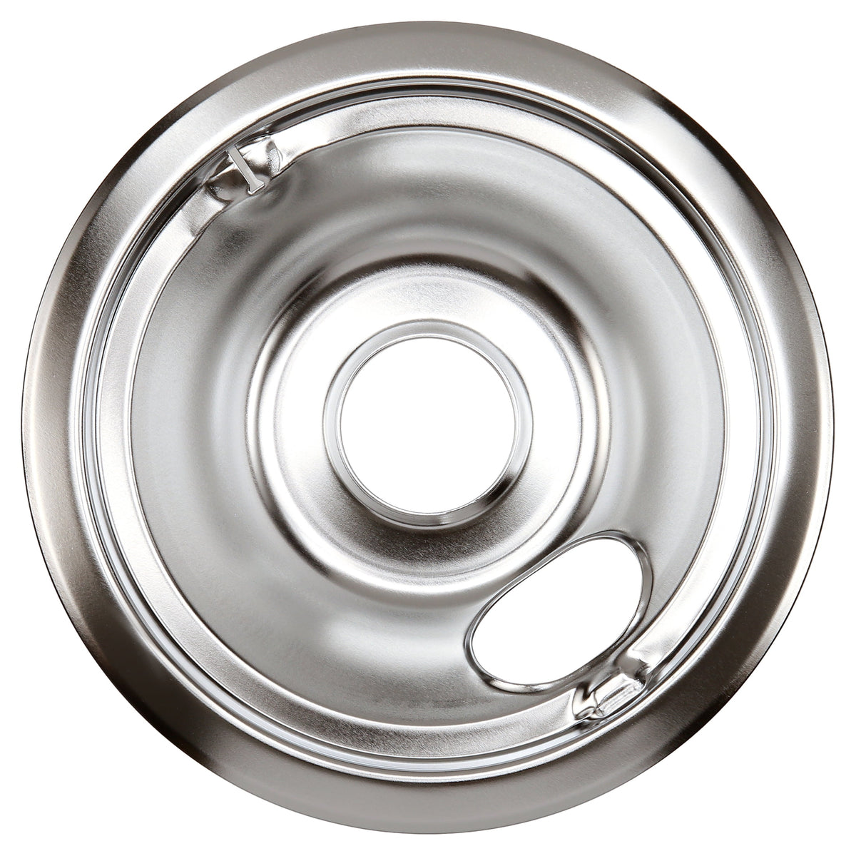 Whirpool Drip Pans, Thickening to Prevent Bending and Rust-Includes a Set of 4 Black Stove Drip Pans, Chrome(2*6+2*8)