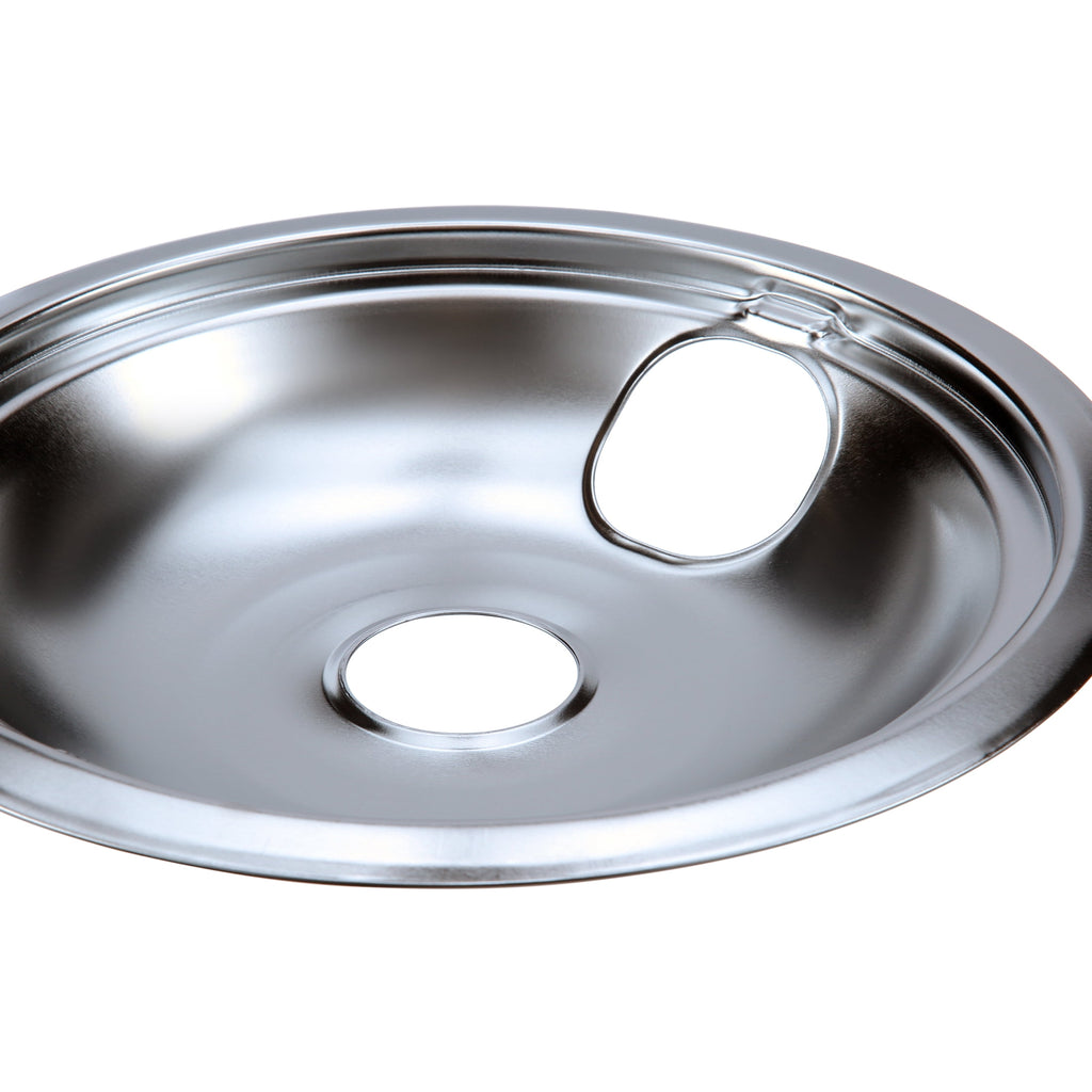 GE WB31T10010/11 4-Pack Electric Stove Drip Pans | Stainless Steel, Thickened Anti-Bend & Rust-Resistant – (3*6+1*8)