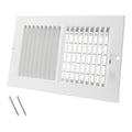 COZZIVITA 10 x 6 inch white steel air vent cover for wall or ceiling