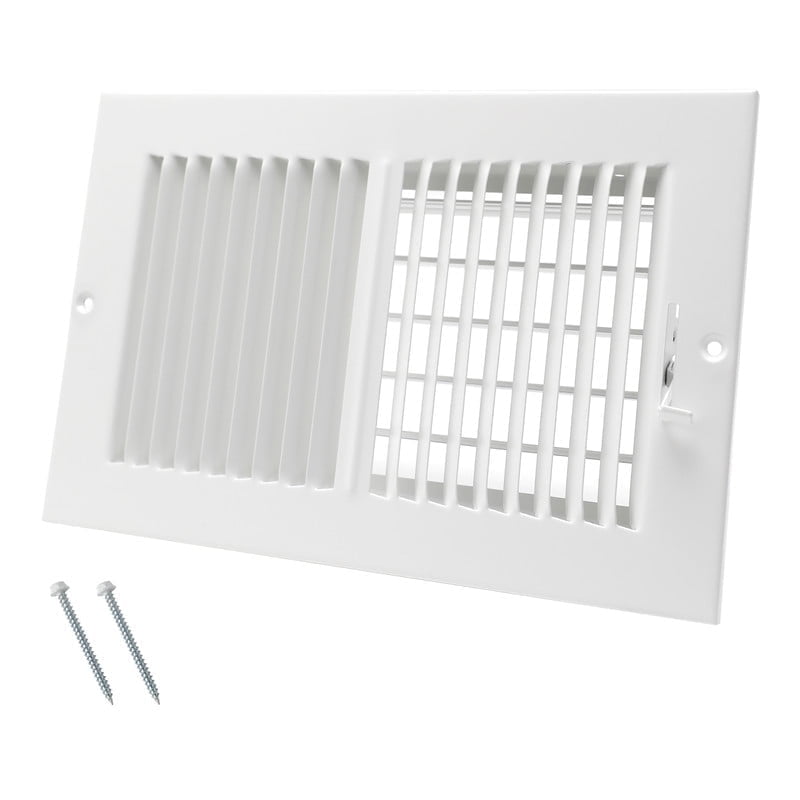 COZZIVITA 10 x 6 inch white steel air vent cover for wall or ceiling