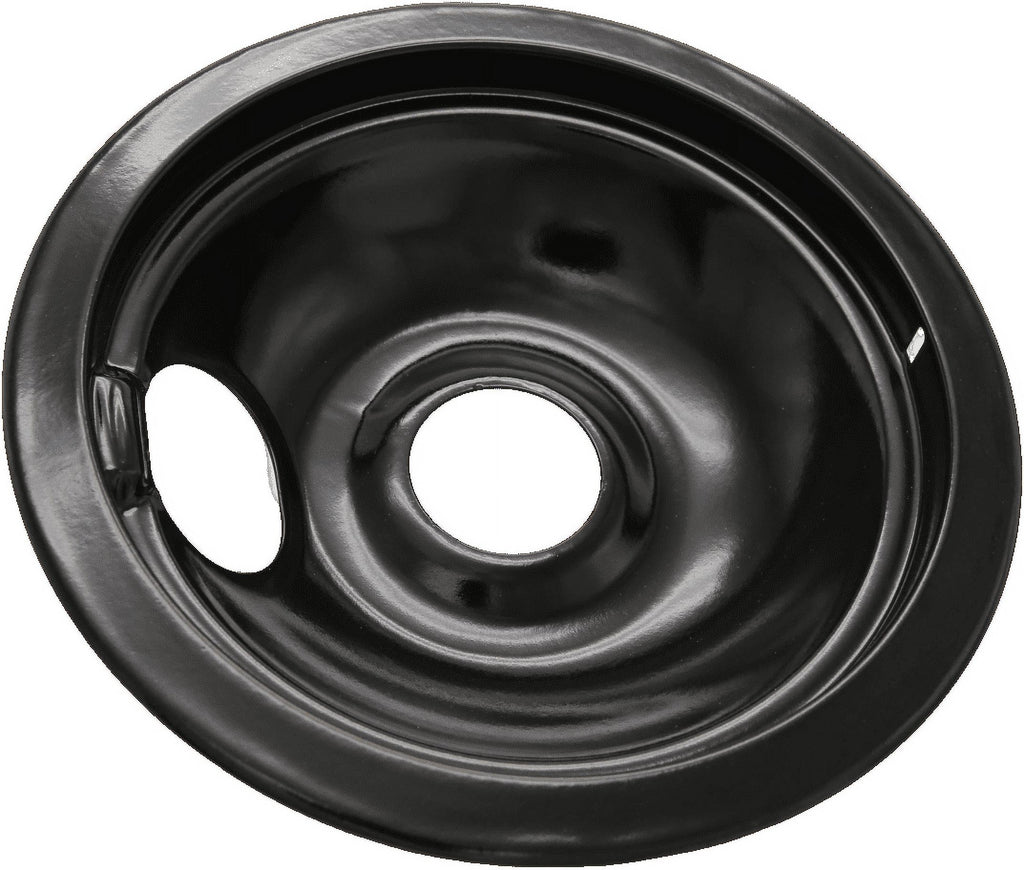 Compatible with Frigidaire Kenmore by Enamel Set of 4 Oven Burner Drip Pans, Black (3*6+1*8)