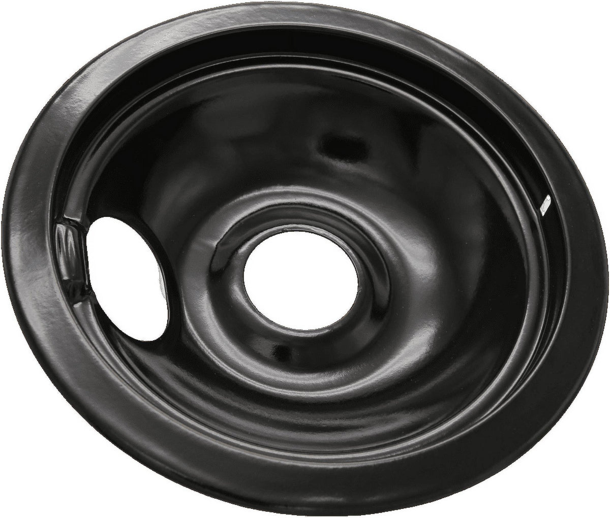 Compatible with Frigidaire Kenmore by Enamel Set of 4 Oven Burner Drip Pans, Black (3*6+1*8)