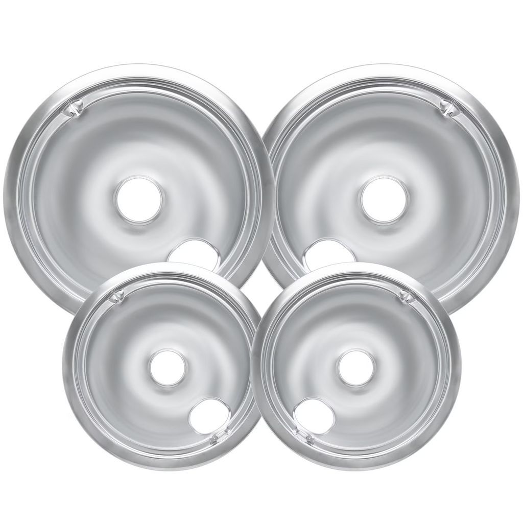 COZZIVITA GE Drip Pans Set of 4 for Electric Stove Thickening to Prevent Bending and Rust