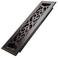 2x12 Inches Heavy Duty Walkable Floor Register Easy Adjust Air Supply Lever Floor Vents - Charlotte Design - Vent Cover for Home Floor - Oil Rubbed Bronze