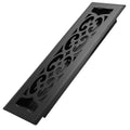 2x12 Inches Heavy Duty Walkable Floor Register Easy Adjust Air Supply Lever Floor Vents - Charlotte Design - Vent Cover for Home Floor - Matte Black
