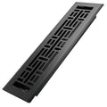 2x12 Inches Heavy Duty Walkable Floor Register Easy Adjust Air Supply Lever Floor Vents - Seattle Design - Vent Cover for Home Floor - Matte Black
