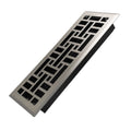 4x12 Inches Heavy Duty Walkable Floor Register Easy Adjust Air Supply Lever Floor Vents - Seattle Design - Vent Cover for Home Floor - Satin Nickel