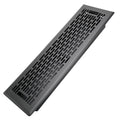 4x14 Inches B Pack Heavy Duty Walkable Floor Register Easy Adjust Air Supply Lever Floor Vents - Boston Design - Vent Cover for Home Floor - Matte Black