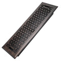4x14 Inches B Pack Heavy Duty Walkable Floor Register Easy Adjust Air Supply Lever Floor Vents - Boston Design - Vent Cover for Home Floor - Oil Rubbed Bronze