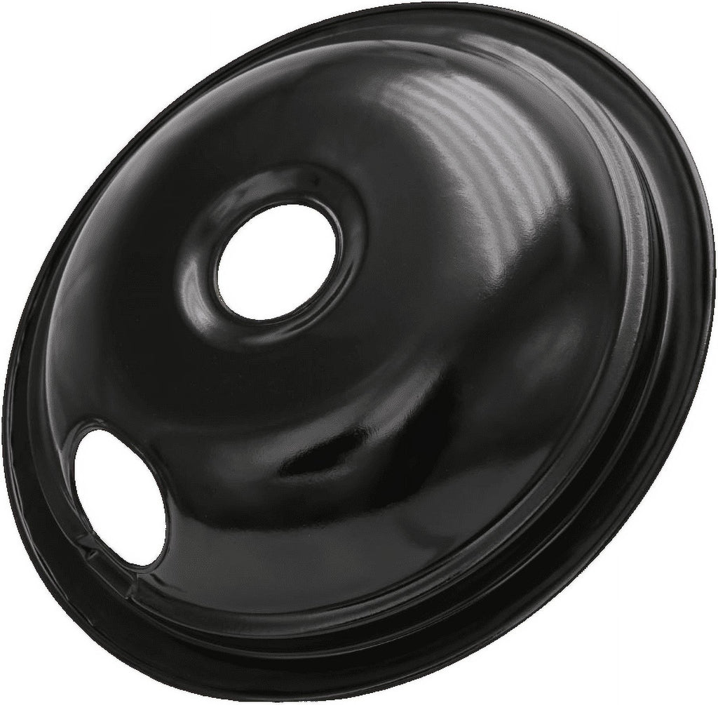Compatible with Frigidaire Kenmore by Enamel Set of 4 Oven Burner Drip Pans, Black (3*6+1*8)
