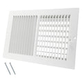 12 x 8 Inch [Duct Opening] Air Vent Covers for Wall or Ceiling - High Airflow 2 Way Steel Ventilation - Adjustable Wall/Ceiling Register, 13-3/4 Inch x 9-3/4 Inch [Overall Dimensions]