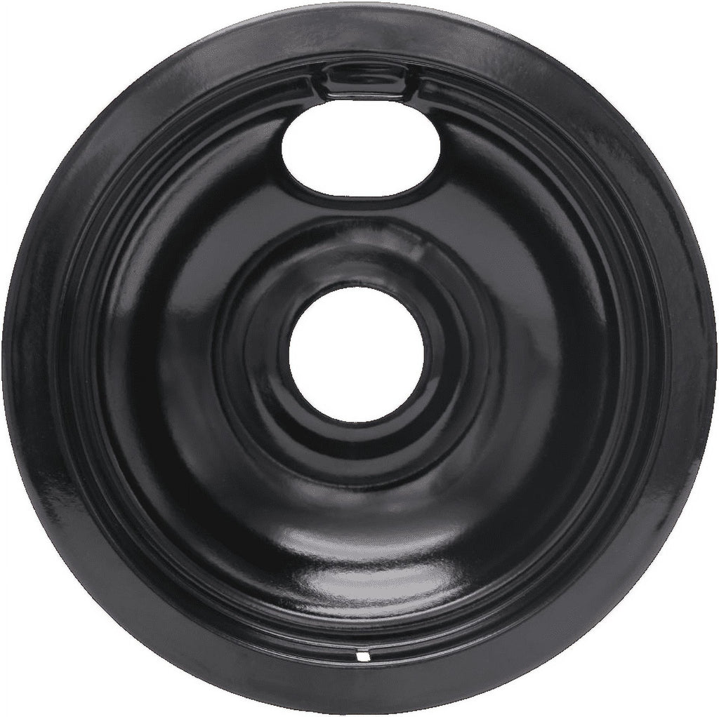 Compatible with Frigidaire Kenmore by Enamel Set of 4 Oven Burner Drip Pans, Black (3*6+1*8)