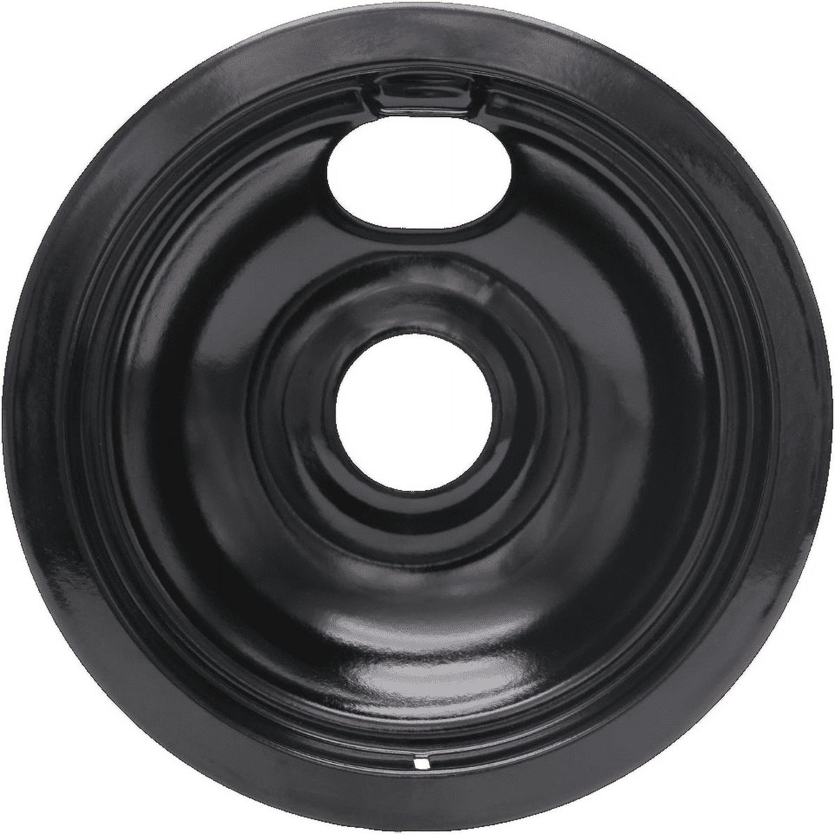 Compatible with Frigidaire Kenmore by Enamel Set of 4 Oven Burner Drip Pans, Black (3*6+1*8)
