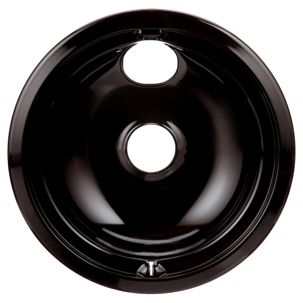 Whirlpool Drip Pans, Set of 4 Black Enamel Stove Replacement Drip Pans (Includes Three 6 inches and One 8 Inches)