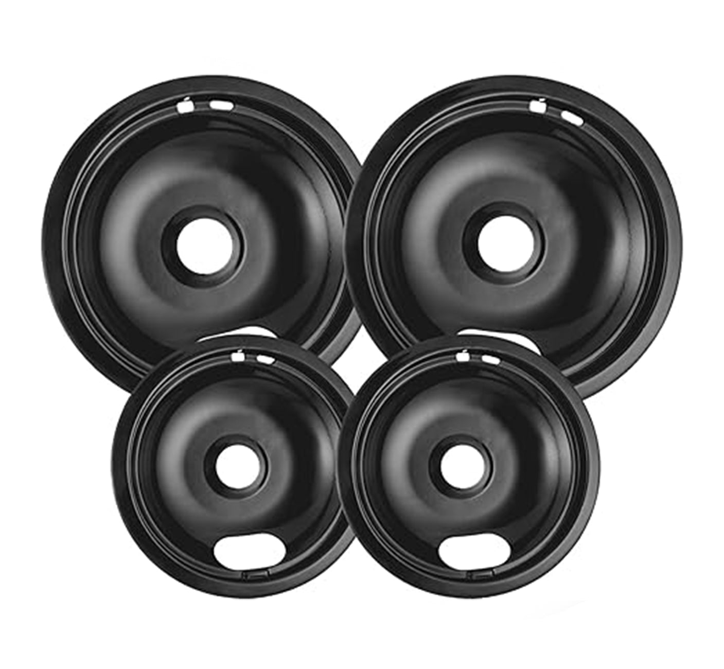 4 Pack Black Drip Pans