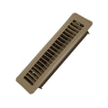 COZZIVITA 2" x 10" Floor Register - Heavy Duty Steel Walkable Floor Vents - Easy Adjust Air Supply Lever - Vent Covers for Home (Brown)