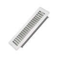COZZIVITA 2" x 10" Floor Register - Heavy Duty Steel Walkable Floor Vents - Easy Adjust Air Supply Lever - Vent Covers for Home (White)