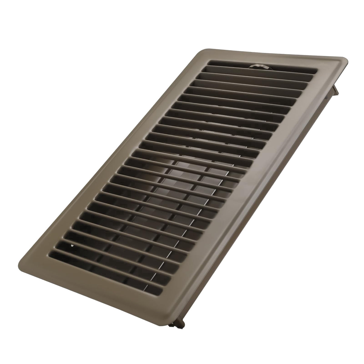 COZZIVITA 6x12 Inch Floor Register - Heavy Duty Steel Walkable Floor Vents - Easy Adjust Air Supply Lever - Vent Covers for Home (Brown)