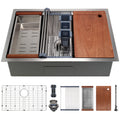 Workstations Kitchen Sinks 32in Undermount