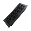 4x10 Inches Heavy Duty Walkable Floor Register - Easy Adjust Air Supply Lever Decorative Floor Vent Covers - Boston Design Vent Covers for Home - Matte Black