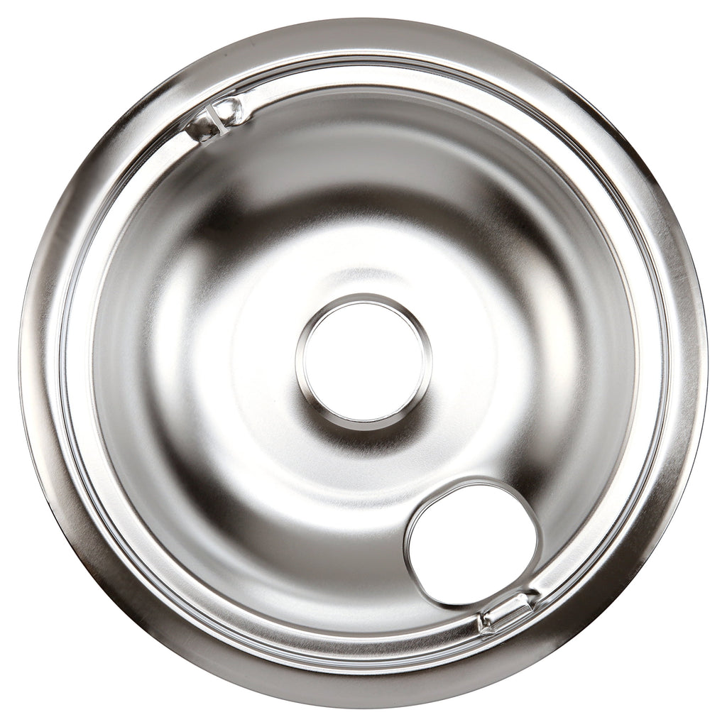 GE WB31T10010/11 4-Pack Electric Stove Drip Pans | Stainless Steel, Thickened Anti-Bend & Rust-Resistant – (3*6+1*8)