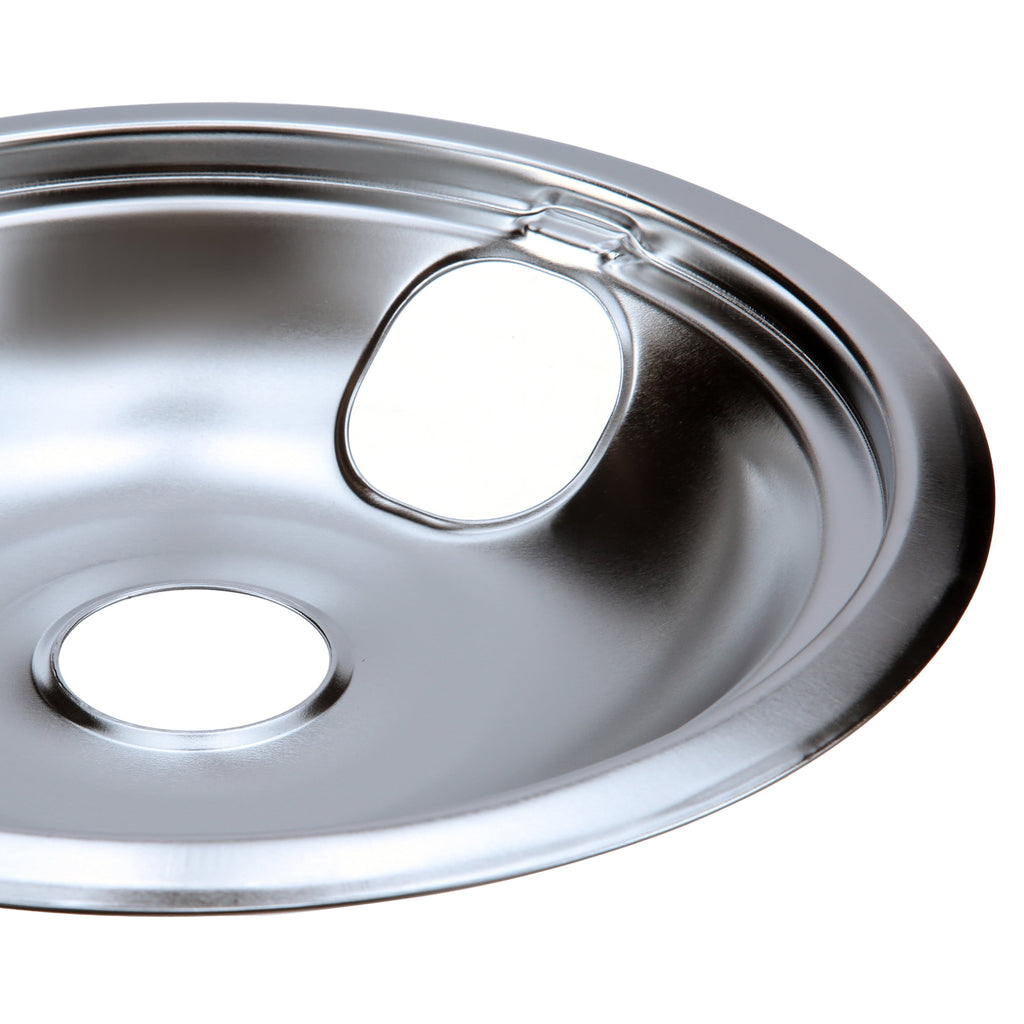Whirpool Drip Pans, Thickening to Prevent Bending and Rust-Includes a Set of 4 Black Stove Drip Pans, Chrome(2*6+2*8)